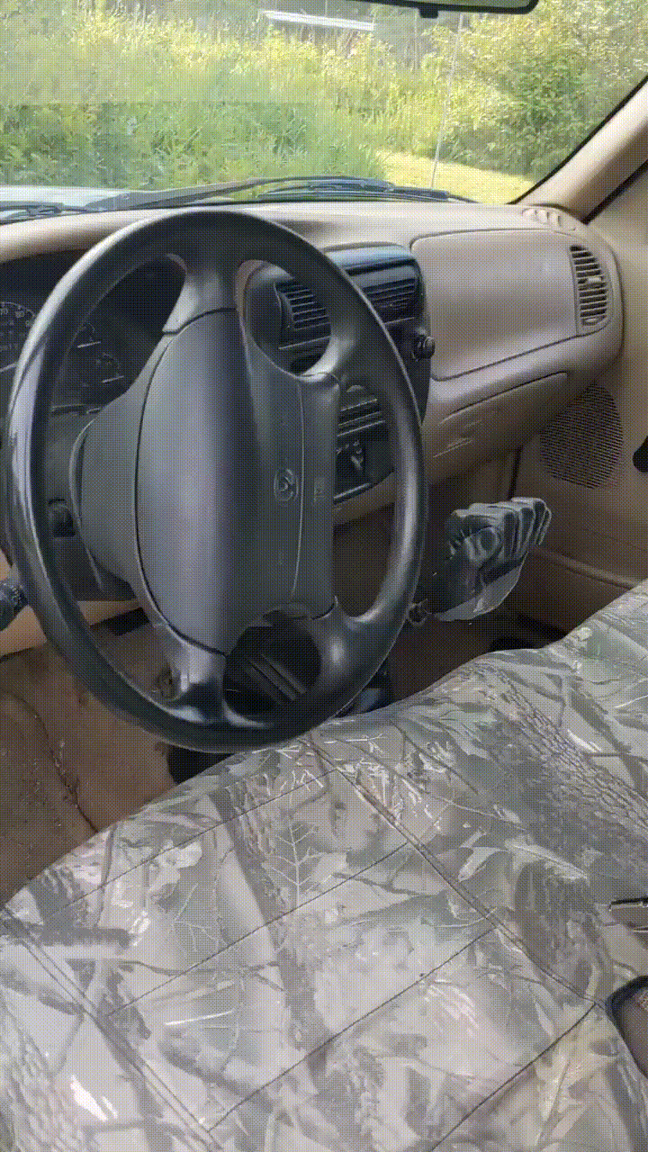 gif of Lincoln hand shifter as installed